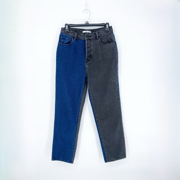 PacSun Denim - PacSun Two-Toned High Rise Straight Jeans Size 27